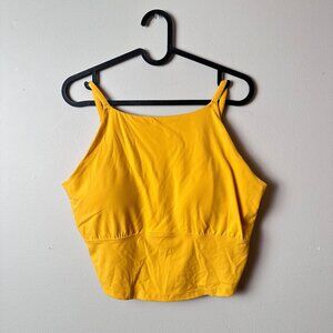 Women’s All In Motion Cropped Workout Tank Yellow Size L